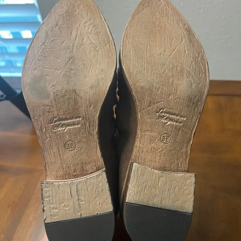 Dark Brown Distressed Free People Booties 38 - Picture 6 of 7